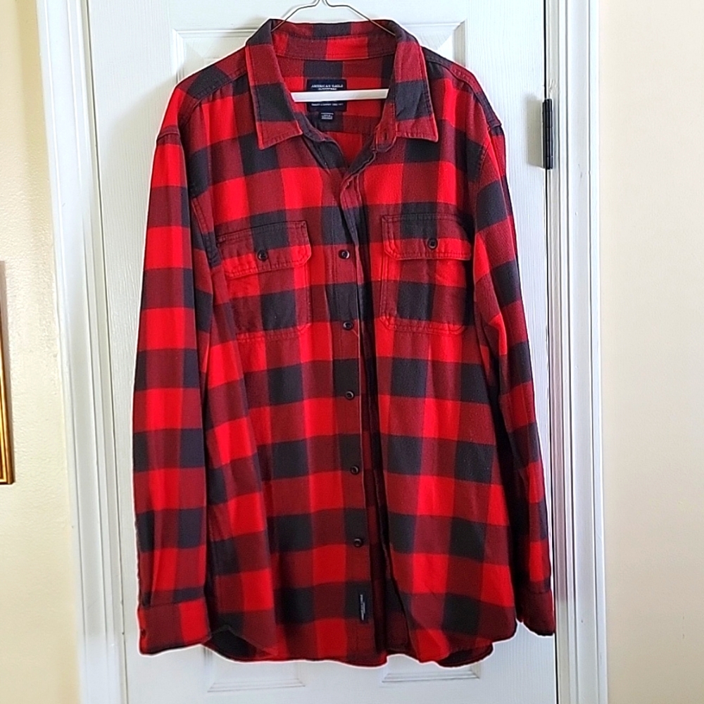 American Eagle Lumberjack Button Up - image 1
